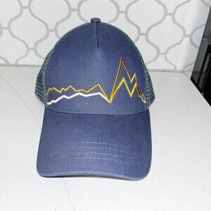 MARMOT Trucker SnapBack Hat Cap Mesh Blue